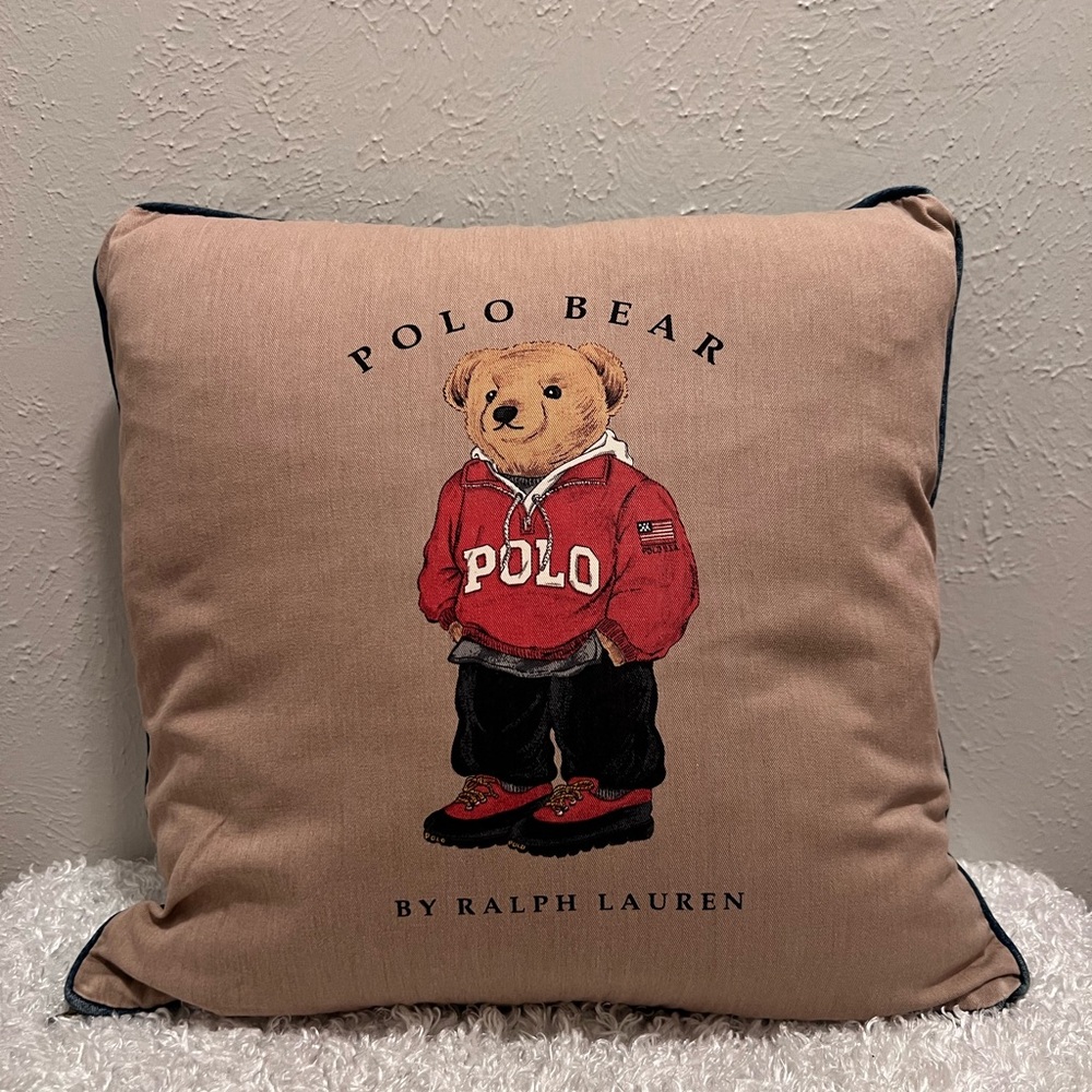 Vintage Polo Ralph Lauren Pillow | Polo Bear Teddy 🧸